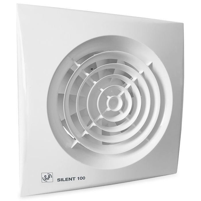 S&P Badkamer Ventilator Silent 100T Met Timer 1-30Min 100CRZ