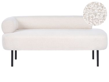 Left-Hand Chaise Longue MIRMANDE Boucle Off-White