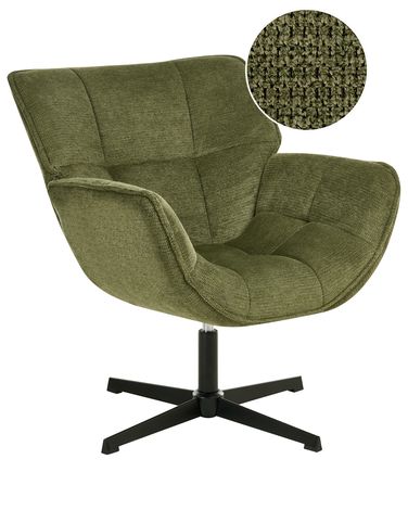 Fauteuil pivotant AUMA Tissu Vert