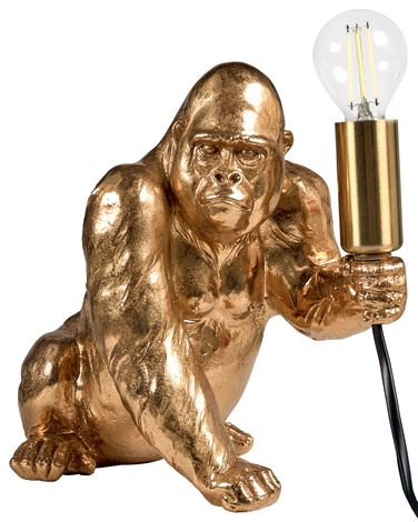 Lampe à poser Gorille HARAMBE Doré