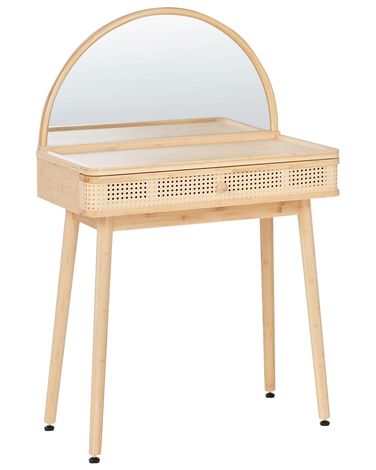 Kaptafel met spiegel RANCHERIA Lichtbruin
