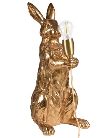 Lampe à poser Lapin BUGS Doré