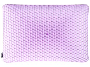 Bed Pillow ATHOS Low Memory Foam 55 x 35 cm Violet
