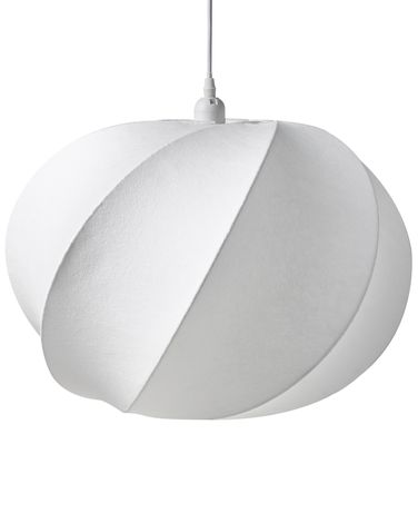 Pendant Lamp MAQUINE Faux Silk White