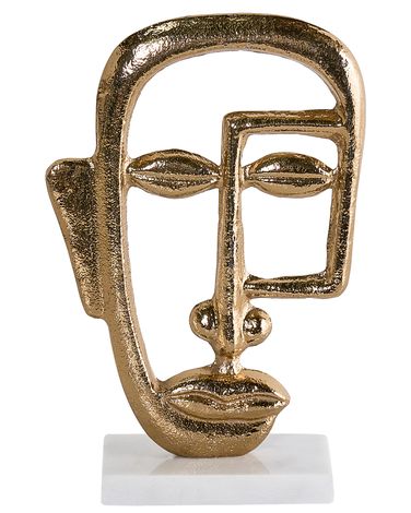 Accessoire Décoratif Visage MOSKO Métal Doré