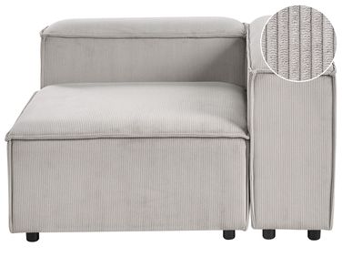 Hoekmodule ARDAL Corduroy Taupe linkszijdig