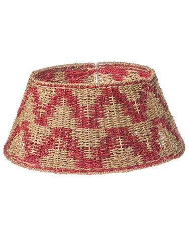 Jupe de sapin de Noël GLACE Herbier marin Rouge 60 cm