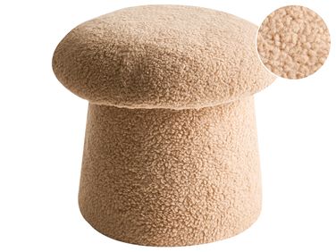 Poef EUFAULA Bouclé Beige