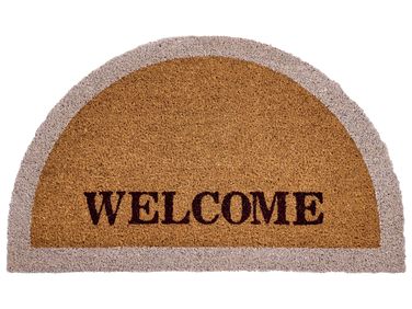 Paillasson BUHI Naturel 45 x 75 cm Texte Fibre de coco