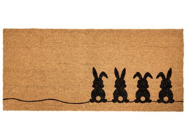 Paillasson PULIAN Naturel 55 x 120 cm Lapin Fibre de coco