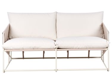 Garden Sofa 2 Seater PONTE Metal Light Beige