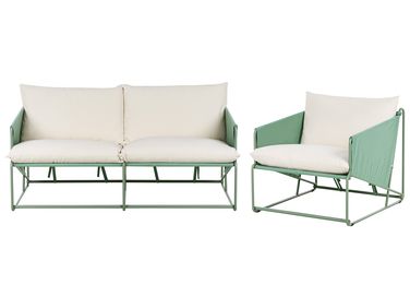 Tuin bankenset 3-zits PONTE Metaal Groen