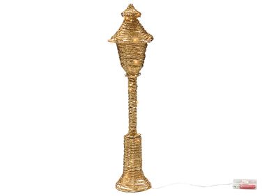 Kerstdecoratie LED ALFTANES Kerstlantaarnpaal 62 cm Goud
