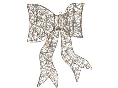 Christmas Decoration LED FILSO Bow 56 cm Gold