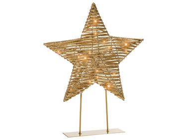 Christmas Decoration LED FARUP Star 51 cm Gold