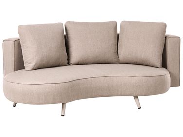 Garden Sofa 3 Seater PARORI Right Hand Beige
