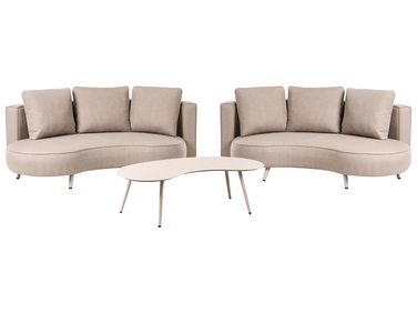 Loungeset met tafel 6-zits PARORI Beige