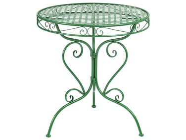 Bistro Table ALBINIA 70 cm 70 cm Metal Green