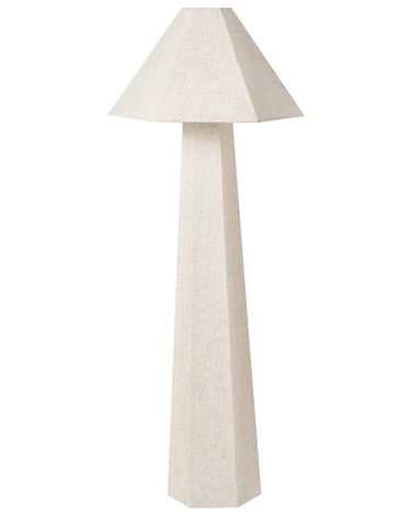 Lampadaire DEMBI Lin synthétique Beige clair