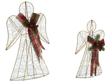 Décoration de Noël ANNSJON Ange 30/40 cm Multicolore