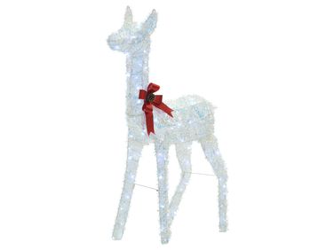 Buitendecoratie LED AURENNE Hert 110 cm Wit