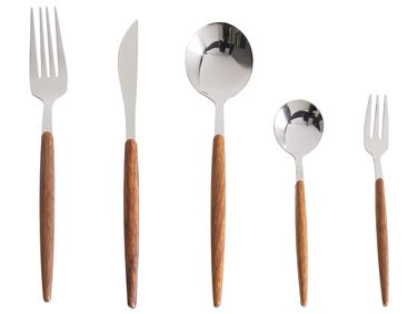 Set de 30 couverts GEMELLI Argenté