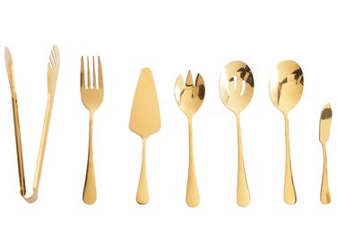 Lot de 7 ustensiles de cuisine ZITI Doré