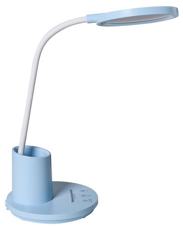 Lampe de bureau LED VELA Avec variateur Bleu