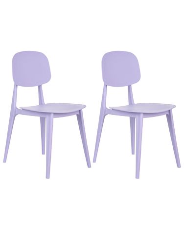 Lot de 2 chaises de jardin KATTAVIA Violet
