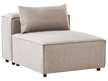 Module fauteuil BRANDE Tissu Marron clair