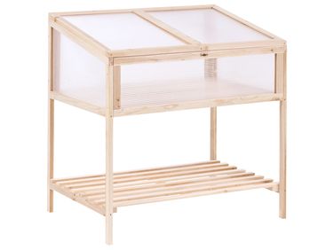 Serre de balcon ARANOVA Bois de sapin Marron clair 58 cm