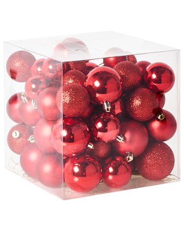 Lot de 60 boules TYIN Rouge