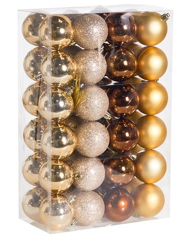 Set van 48 kerstballen KOLIMA Goud