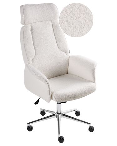 Office Chair PILOT Boucle Off-White