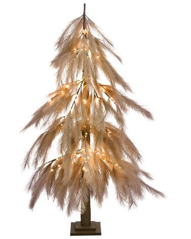 Buitendecoratie LED BIFROST Kerstboom 123 cm Beige