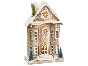 Kerstdecoratie LED UNARI Huis 50 cm Lichtbruin