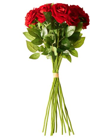 Kunstbloemenboeket MAFRA 60 cm Rood