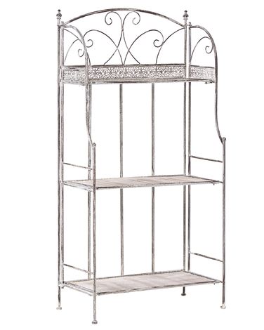 Shelving Unit VILLADOSE Metal 117 cm 60 cm Grey
