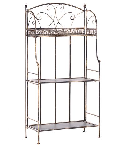 Shelving Unit VILLADOSE Metal 117 cm 60 cm Black
