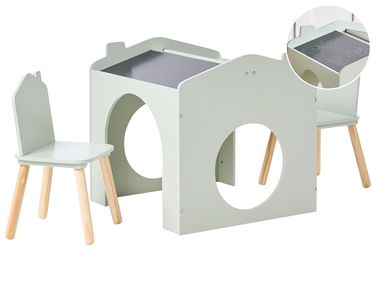 Kindertafel met stoelen QUILPIE Lichtgroen