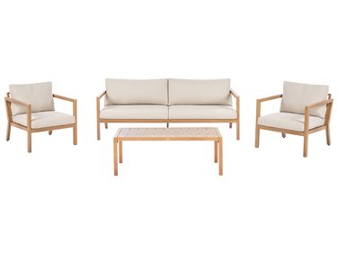 Loungeset met tafel 5-zits ONETA Metaal Lichtbruin