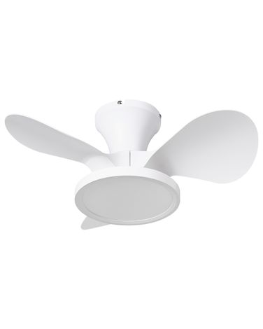 Plafondventilator met verlichting PUNTI met afstandsbediening LED Wit