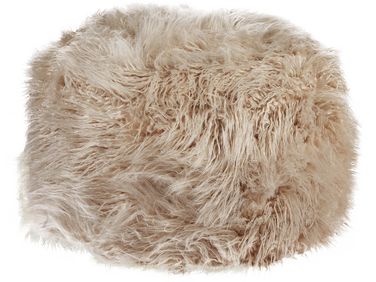 Pouffe TUKKI Faux Fur Beige