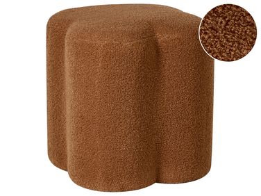 Poef MANCOS Bouclé Goudbruin