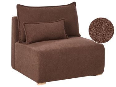 Module fauteuil NERBO Bouclé Marron