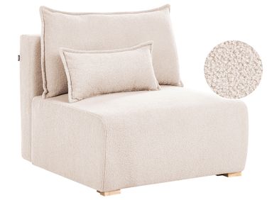 Module fauteuil NERBO Bouclé Beige