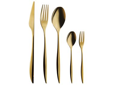 Set de 30 couverts FARFALLE Doré