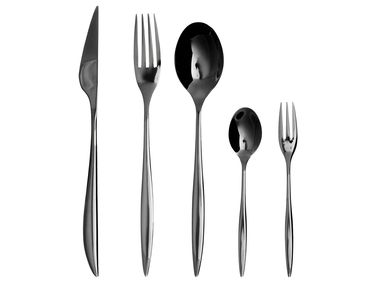 Set de 30 couverts FARFALLE Noir