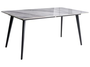 Garden Dining Table RODALLO 160 cm 90 cm Stone Grey Marble