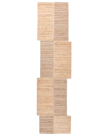 Rug SANGLI Beige 80 x 300 cm Jute